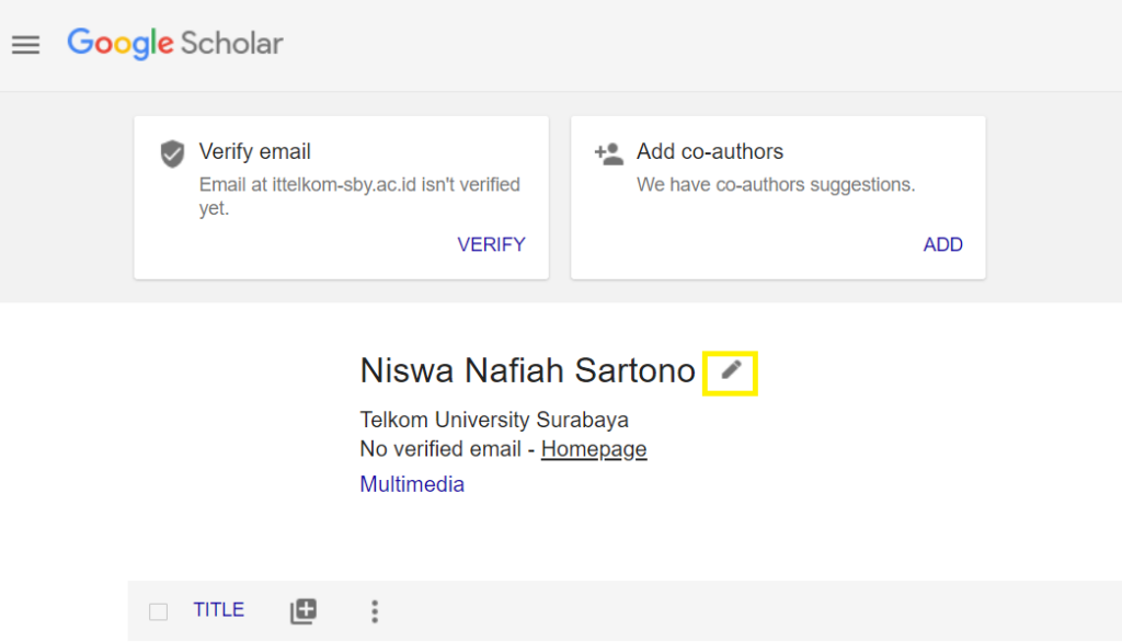 Langkah Langkah Merubah Afiliasi Google Scholar