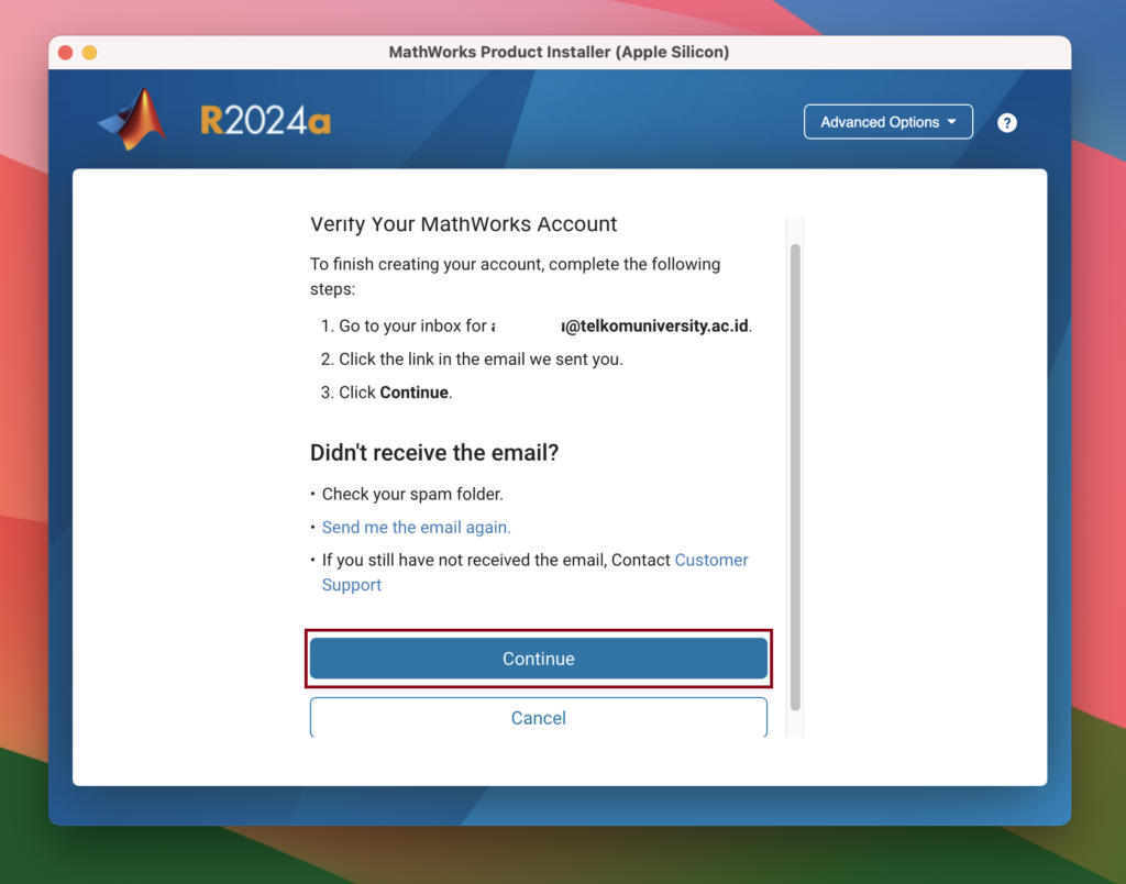 Install Matlab Verifikasi Akun 1