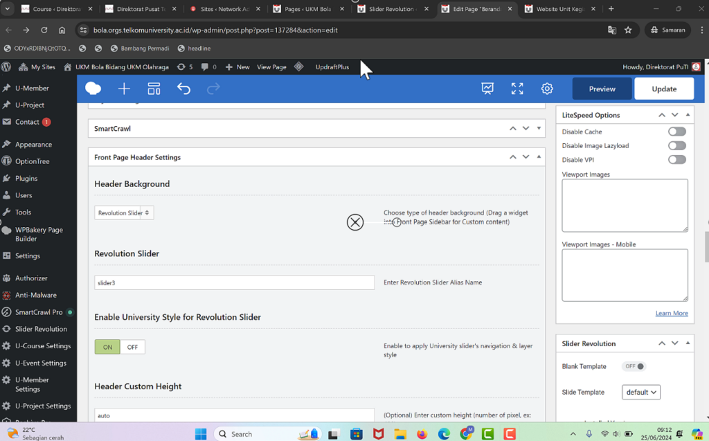 Cara Mengedit Homepage dengan WPBakerry