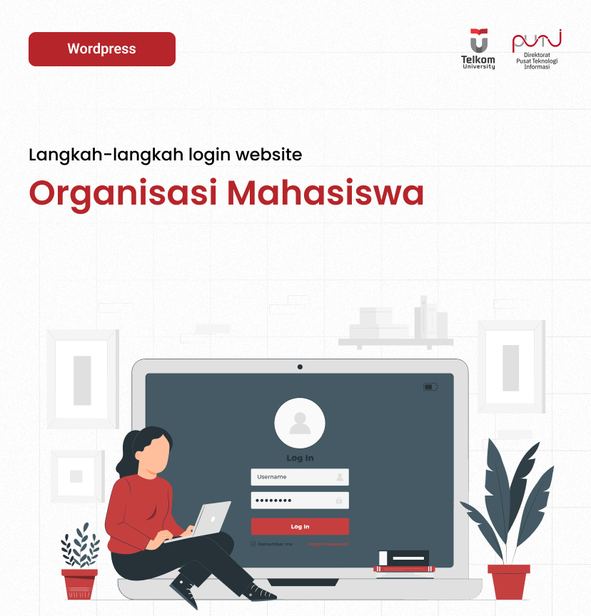 Langkah-langkah login website organisasi mahasiswa