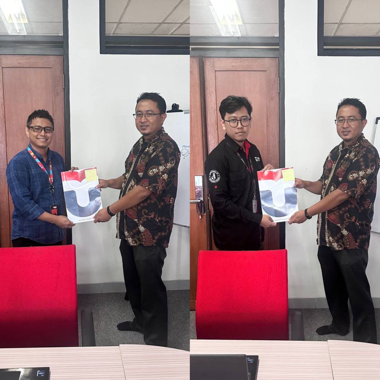 Penyerahan SK Pengangkatan dan Pelepasan Kepala Urusan Riset TI