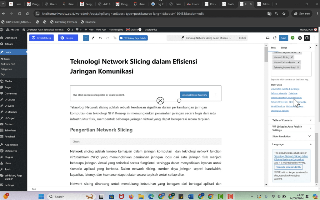 Cara Membuat Bilingual Content di Wordpress