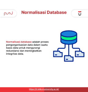 Normalisasi Database untuk mengurangi redudansi data dan meningkatkan integrasi
