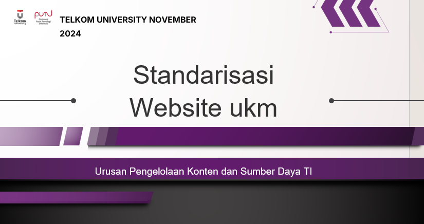 Workshop Standarisasi Website UKM Telkom University November 2024