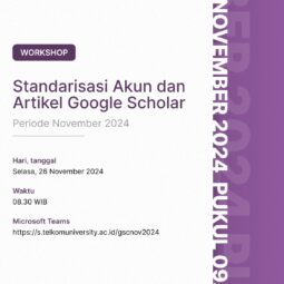 Sosialisasi Google Scholar Telkom University Periode November 2024