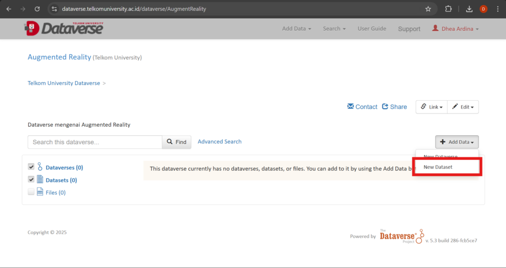 Add Dataset Telkom University