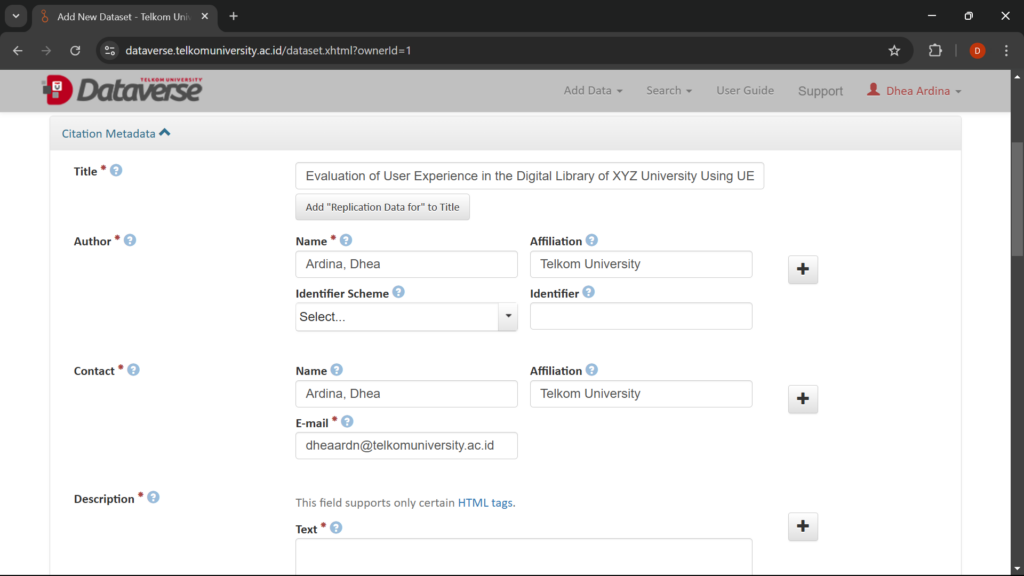 Title Dataset Telkom University