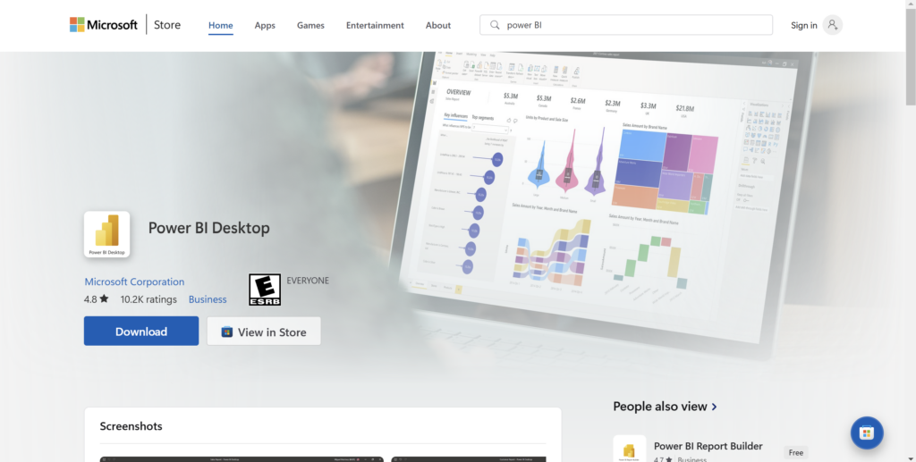 Download Power BI Desktop