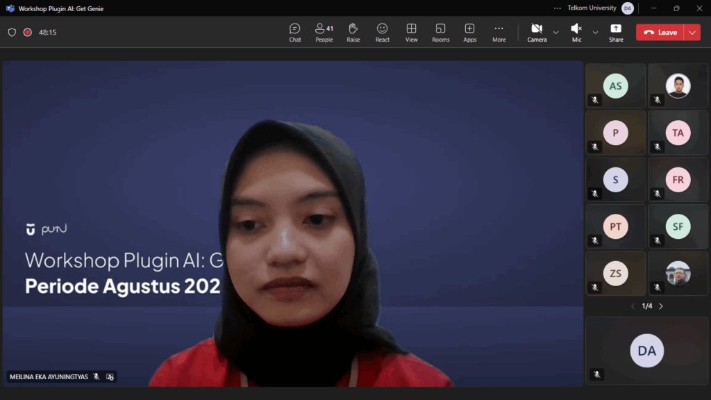 workshop plugin AI untuk copywriting Telkom University