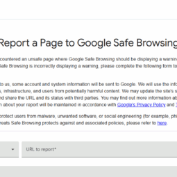 Report a Page to Google Safe Browsing