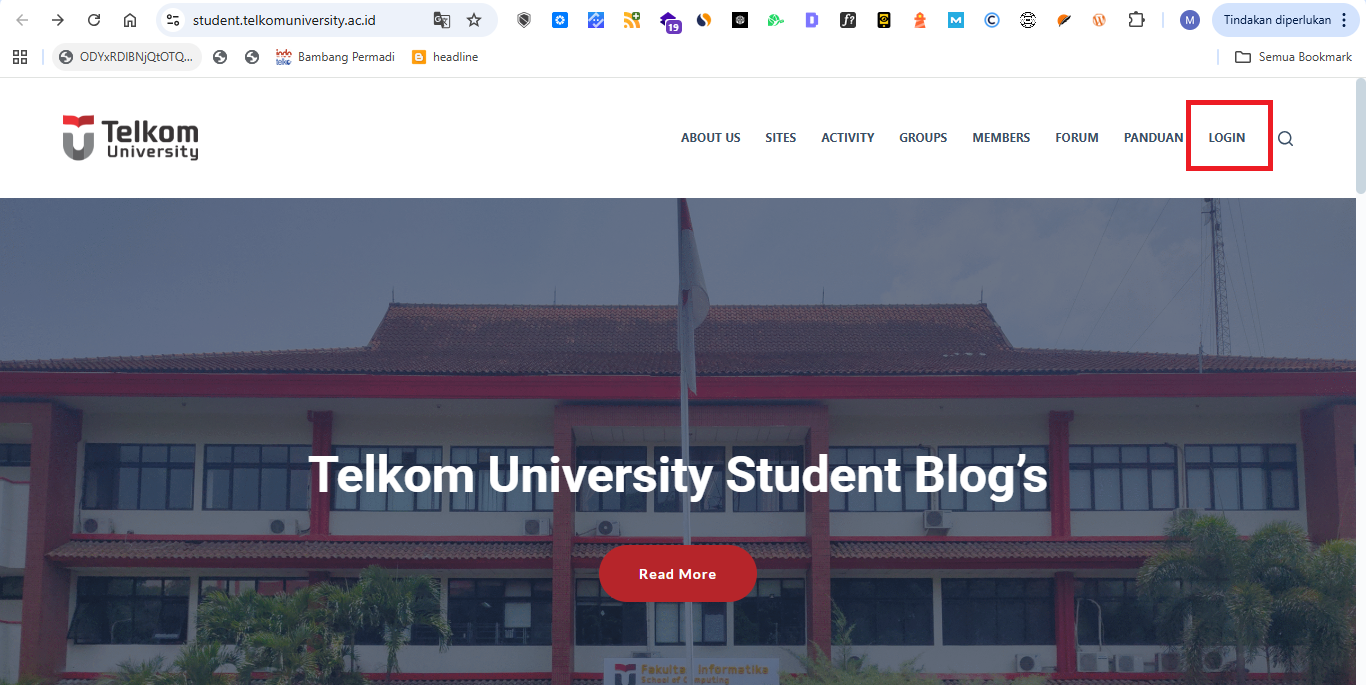 Cara Login Blog Student Telkom University