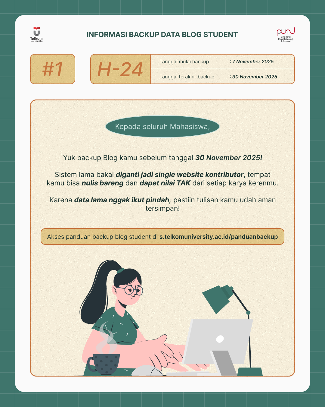 Informasi Backup Data Blog Student