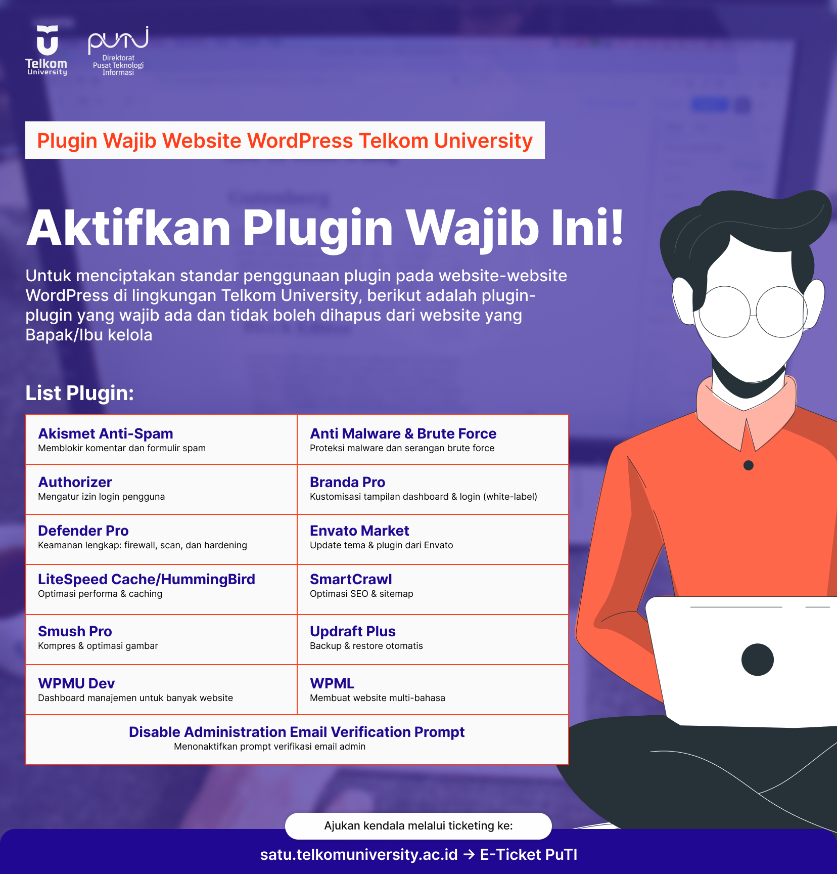 Plugin Wajib WordPress Telkom University