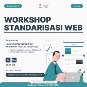 Workshop Standarisasi Konten Website, Peningkatan Kecepatan dan Keamanan Website November 2025