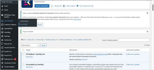 pilih menu link checker