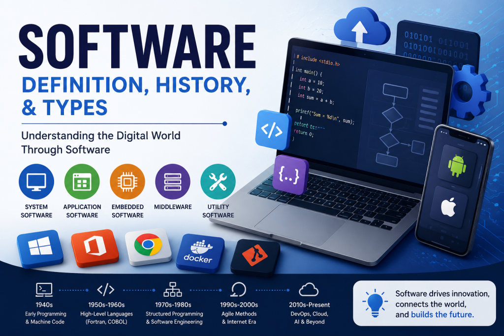 Software: Definition, History, & Types