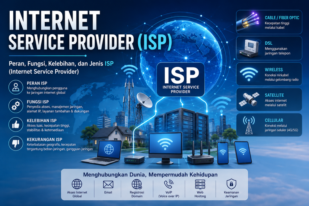 The Role, Functions, Advantages, and Types of ISPs (Internet Service Providers)