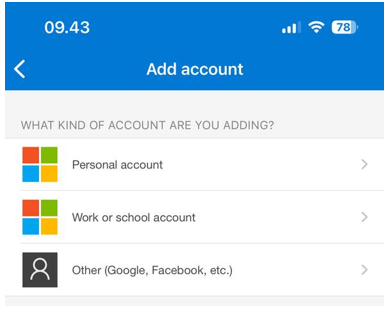 6 Tambahkan akun Work or School pada Microsoft Authenticator.